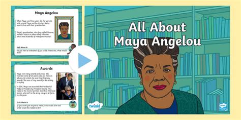 KS1 All About Maya Angelou PPT (teacher made) - Twinkl