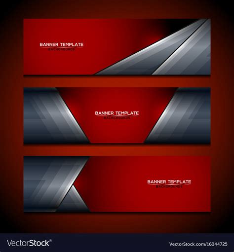 Banner red background design Royalty Free Vector Image