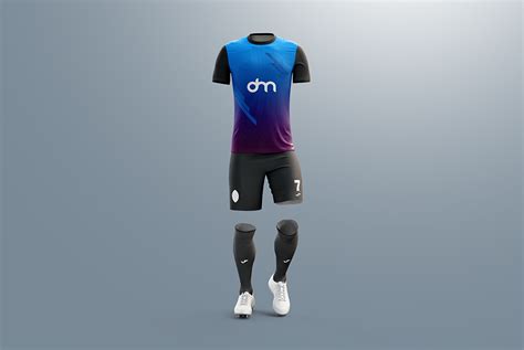 Men’s Full Soccer Kit Mockup PSD | Download Mockup