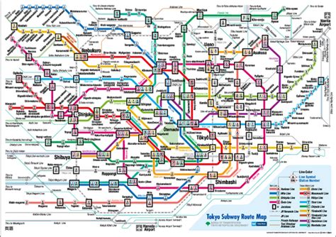 Tokyo Metro Map - official - Tokyo Japan • mappery