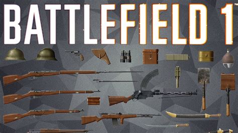 Battlefield 1 - All Weapons - YouTube