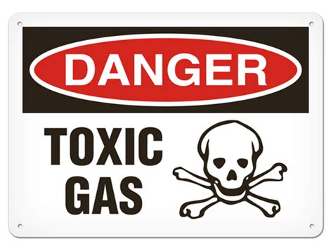 INCOM | DANGER - Toxic Gas Safety Sign