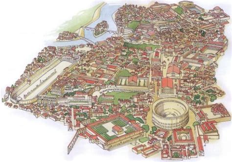 Description Map of ancient Rome | Rome map, Ancient rome map, Ancient roman art