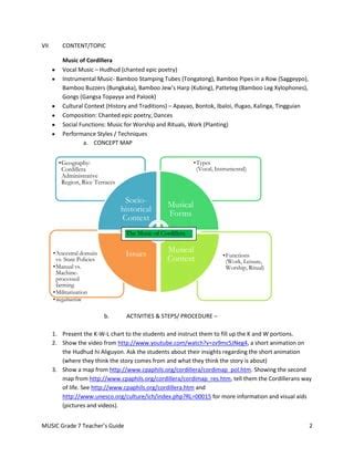 Gr 7 music teacher's guide | PDF