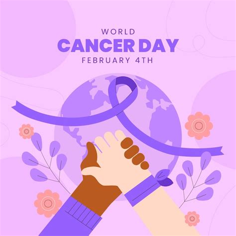 Premium Vector | Flat world cancer day illustration