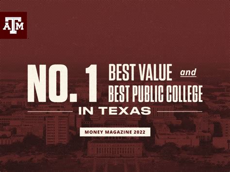 Texas A&M Named By Money As No. 1 Public College In Texas, And State's ...