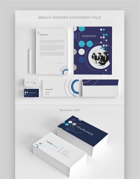 Business Stationery Templates W/ Professional Corporate Designs