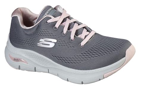 Skechers Arch Fit - Sunny Outlook Grey / Pink 149057 GYPK - Womens ...