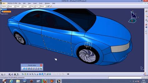 CATIA V5 Car Surface Modeling With Blueprints Tutorial - YouTube