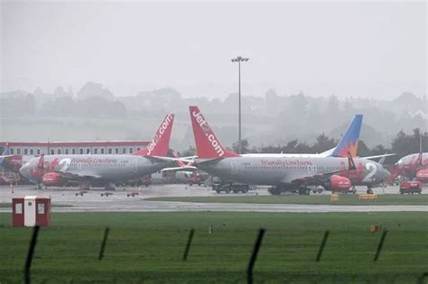 Leeds Bradford Airport arrivals in chaos as flights diverted in raging ...