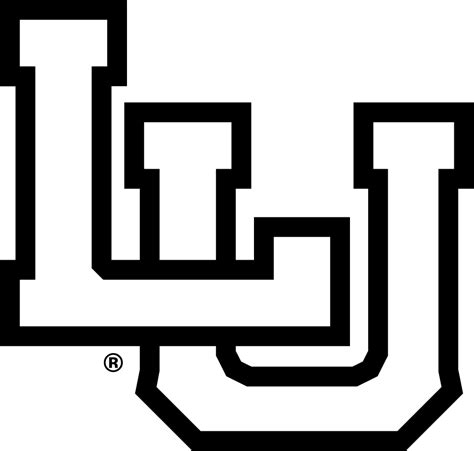 Lu Monogram R Blackonly2 - Lamar University Lu Clipart - Full Size Clipart (#545997) - PinClipart