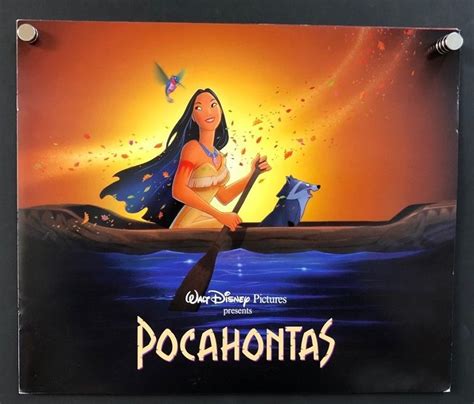 1995 POCAHONTAS Original Double Sided Movie Poster DISNEY Animated ...