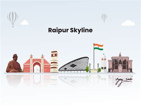 Raipur Skyline | Raipur, Skyline, Skyline design