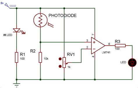 IR sensor circuit diagram | Ir led, Electronics projects diy, Led