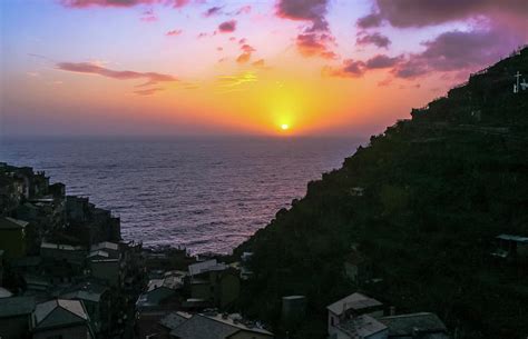 Manarola Italy Sunset Photograph by Amy Sorvillo - Fine Art America