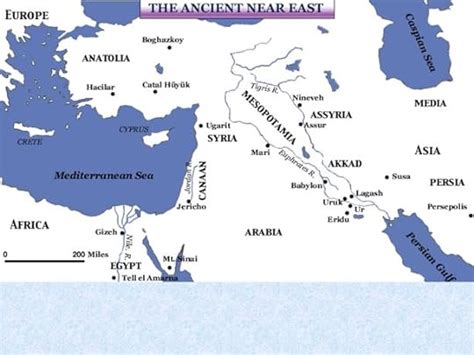 Ancient Near East Map Outline