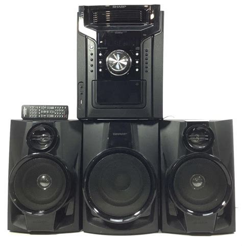 Lot - Sharp Stereo System With Remote & Subwoofer