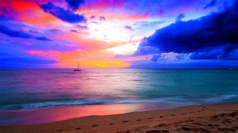 Colorful Beach Sunset Wallpapers - Top Free Colorful Beach Sunset Backgrounds - WallpaperAccess