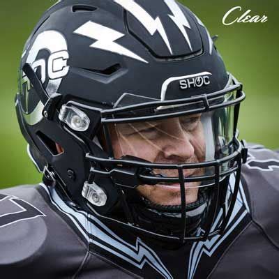 Football Visors Clear - BrianaLarkin