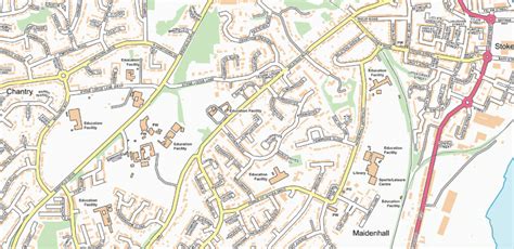 Ipswich street map - Cosmographics Ltd