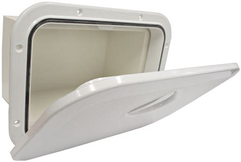 Access Hatch with Storage Box for Caravan/ Boat/RV White Lid storage ...