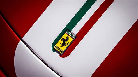 Ferrari Logo on Car Wallpaper