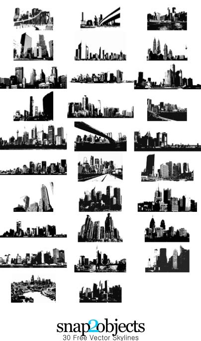 30 Free vector cityscapes from all over the world