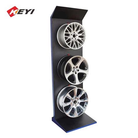 Professional Factory Custom Metal Floor Car Wheel Rim Stand Alloy Wheel Display Rack