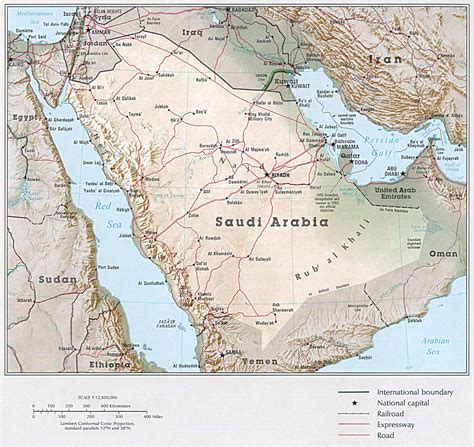 Maps of Saudi Arabia | Detailed map of Saudi Arabia in English ...