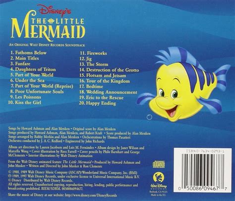 Film Music Site - The Little Mermaid Soundtrack (Various Artists, Alan Menken) - Walt Disney ...