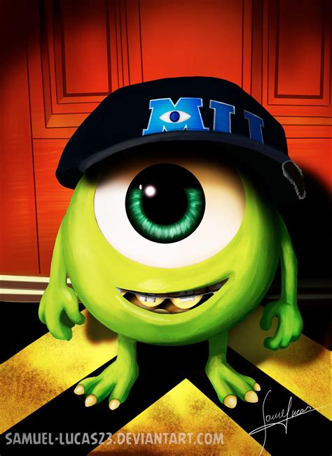 Mike Wazowski - University of Monsters by samuel-lucas23 on DeviantArt