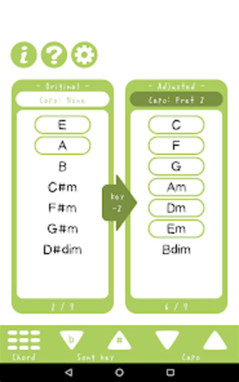 Chord transposer: Guitar tool for Android - Download