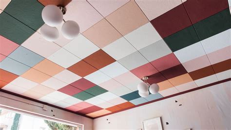 How to Mask Ugly Drop-Ceiling Tiles Using Just Paint | Architectural Digest