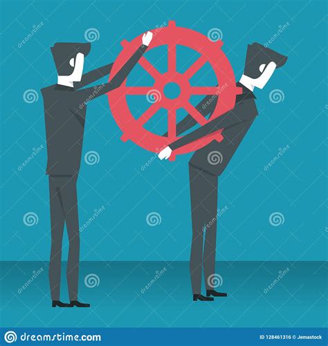 Business partners cartoon stock vector. Illustration of businesswoman ...