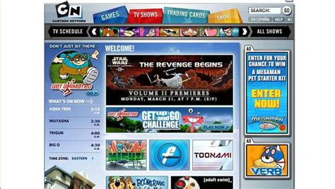 The old Cartoon Network website : nostalgia