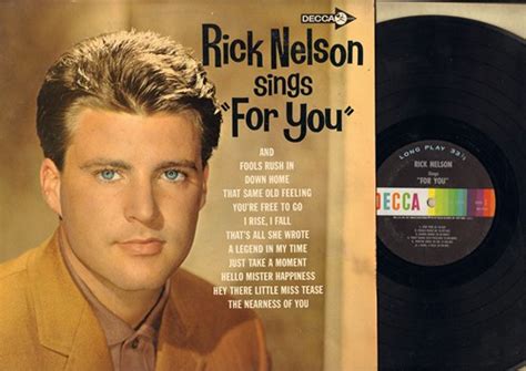 Rick Nelson Rick Sings Nelson Records, LPs, Vinyl and CDs - MusicStack