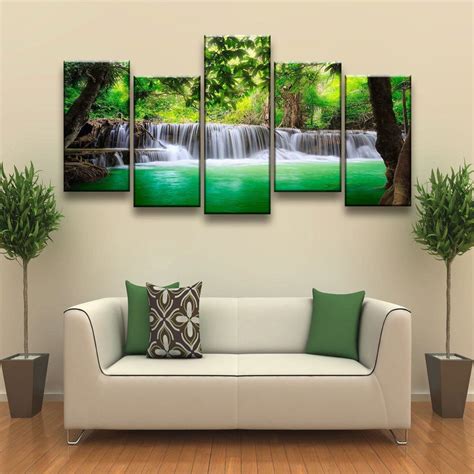 Green Tropical Waterfall - Amazing Canvas Prints