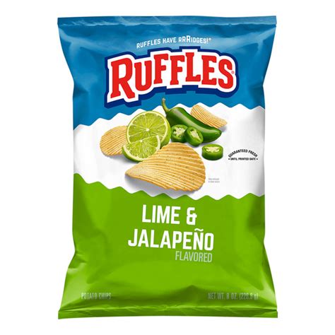 Save on Ruffles Potato Chips Lime & Jalapeno Order Online Delivery | GIANT