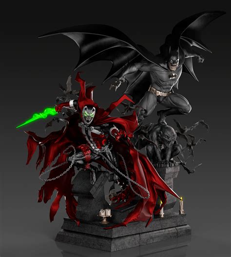 Batman & Spawn 1/4 Scale Custom Statue - Unboxing Bros