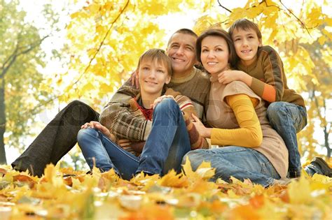 family of four people | Stock image | Colourbox