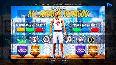 Photoshop Tutorial: How To Make A NBA 2K22 Build Thumbnail + PSD | NBA ...