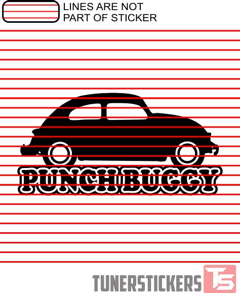 Punch Buggy - Tuner Stickers