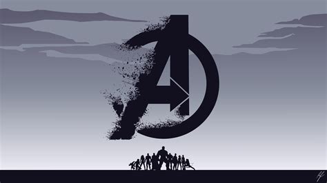 Logo Avengers Endgame Fondo de pantalla 8k HD ID:3081