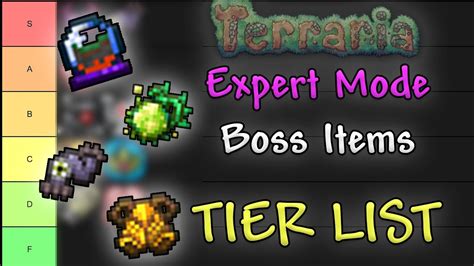 Expert Mode Boss Items TIER LIST // Terraria Comparison Series - YouTube