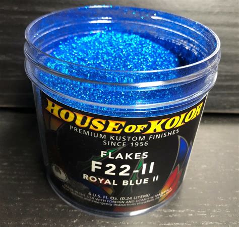 House Of Kolor Metal Flake F22 Royal Blue Ii Flake 6 Oz - New for sale ...