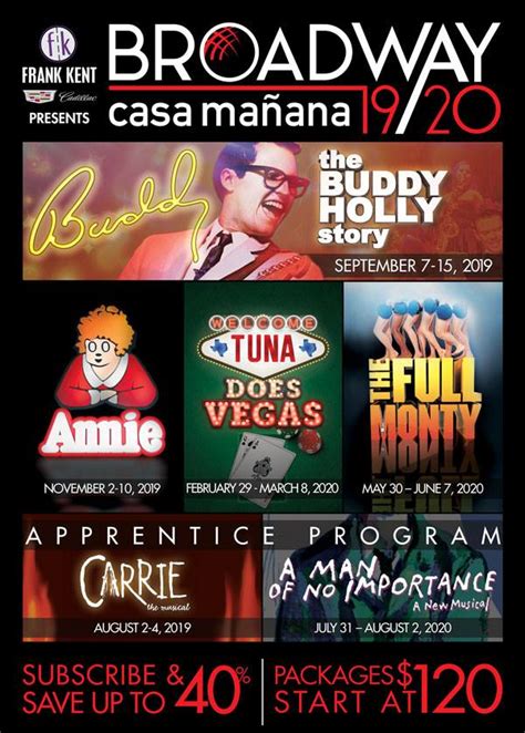 2019-2020 season at Casa Mañana Theatre – GenPink