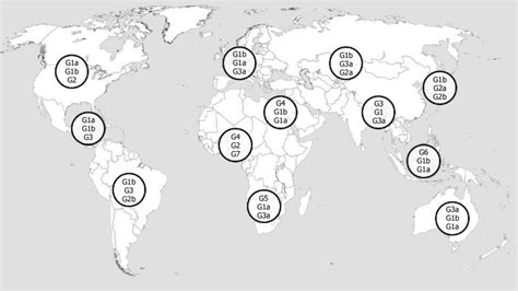 Most common hepatitis C virus genotypes across the world. | Download Scientific Diagram