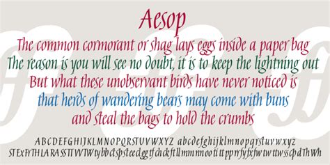 Aesop Download Font - HighFonts.com