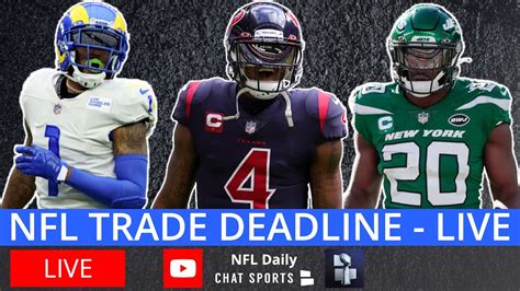 NFL Trade Deadline Live 2021 - Latest Trades, News & Rumors On Deshaun ...