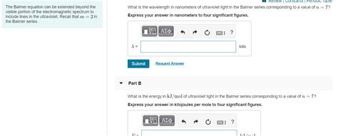 Solved The Balmer equation can be extended beyond the | Chegg.com